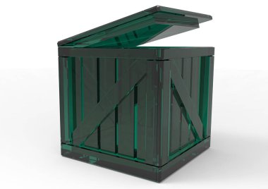 Çerçeve ahşap kutu 3d