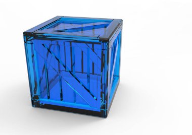 Çerçeve ahşap kutu 3d