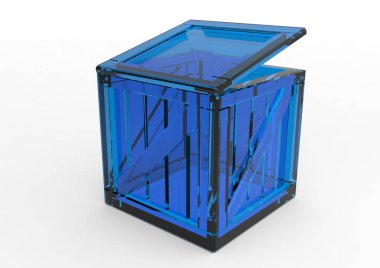 Çerçeve ahşap kutu 3d