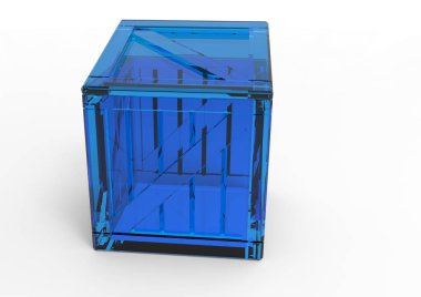 Çerçeve ahşap kutu 3d