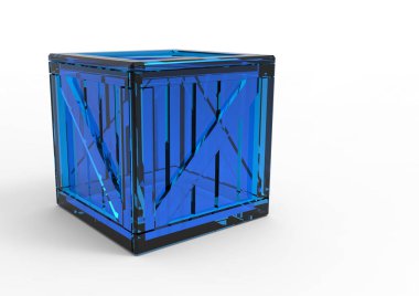 Çerçeve ahşap kutu 3d