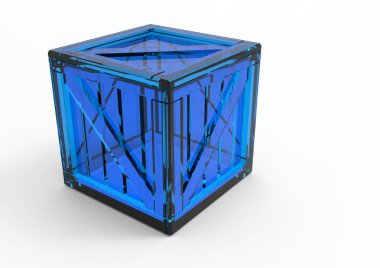 Çerçeve ahşap kutu 3d