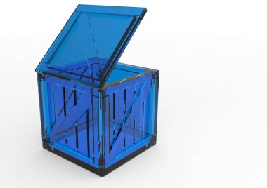 Çerçeve ahşap kutu 3d