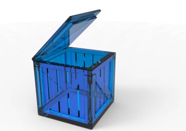 Çerçeve ahşap kutu 3d