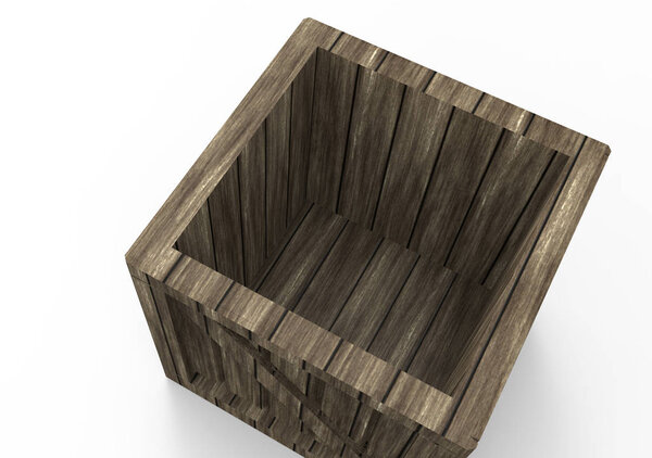 Wooden Box 3D
