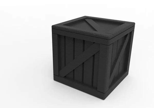 Κορνίζα ξύλινη κουτί 3d — Φωτογραφία Αρχείου