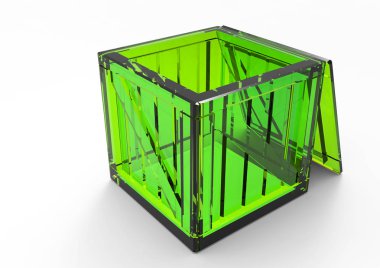 Çerçeve ahşap kutu 3d