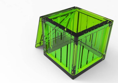 Çerçeve ahşap kutu 3d