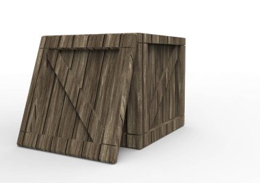 Çerçeve ahşap kutu 3d