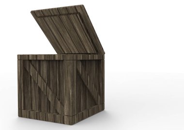 Çerçeve ahşap kutu 3d
