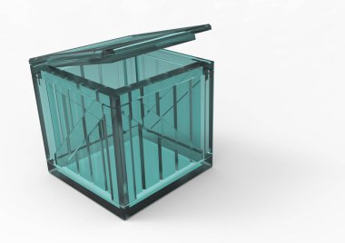 Çerçeve ahşap kutu 3d