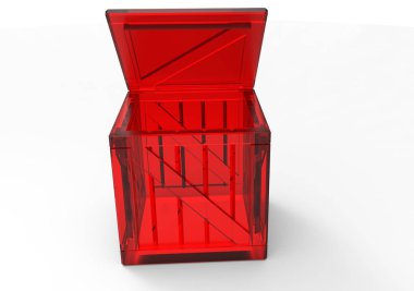 Çerçeve ahşap kutu 3d