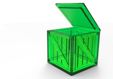 Çerçeve ahşap kutu 3d