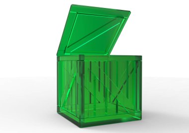 Çerçeve ahşap kutu 3d