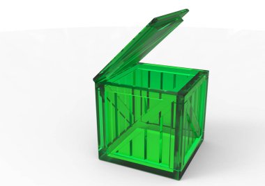 Çerçeve ahşap kutu 3d