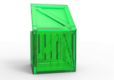 Çerçeve ahşap kutu 3d