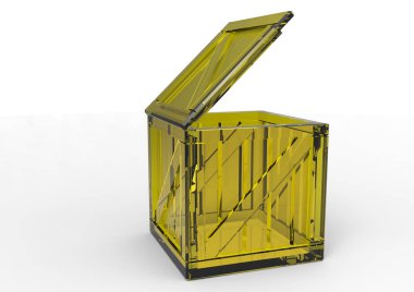 Çerçeve ahşap kutu 3d