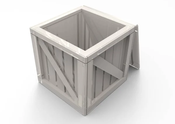 Rám dřevěný Box 3d — Stock fotografie