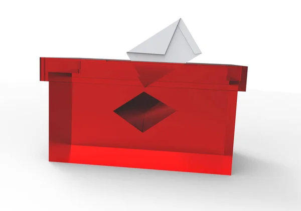 투표 용지 상자 — 스톡 사진