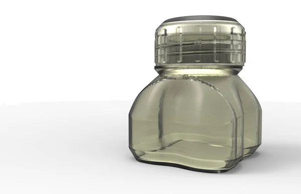 Small  bottle 3D — Stock Photo, Image