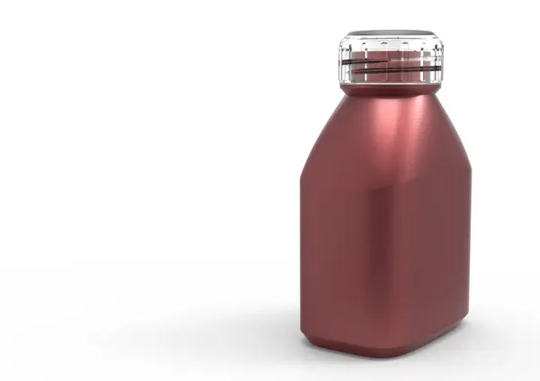 Glass bottle 3D — Stock Photo, Image