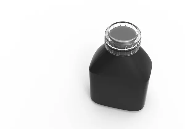 Skleněná láhev 3d — Stock fotografie