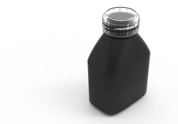 Glasflasche 3d — Stockfoto