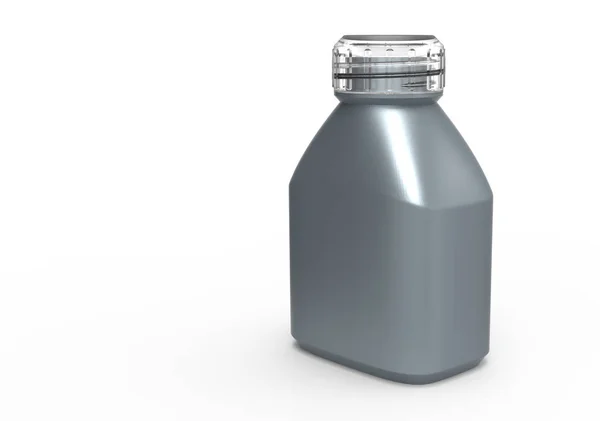 Glazen fles 3d — Stockfoto