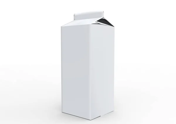 牛奶盒 3d — 图库照片#