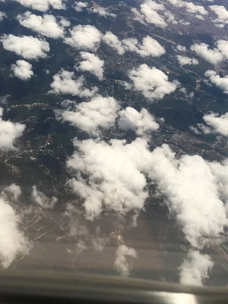 Nubes volar tiro — Foto de Stock