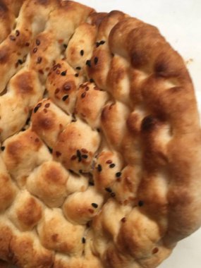 Pide veya susam ekmek arka plan 