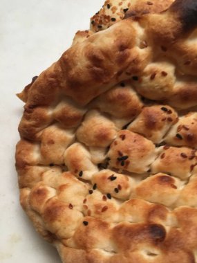 Pide veya susam ekmek arka plan 