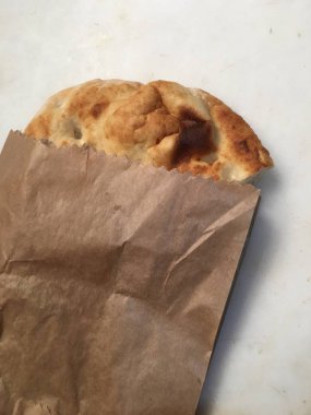 Pide veya susam ekmek arka plan 