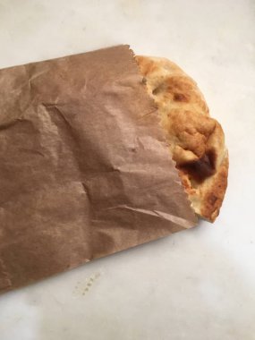 Pide veya susam ekmek arka plan 