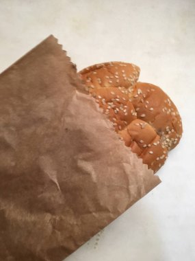 Pide veya susam ekmek arka plan 