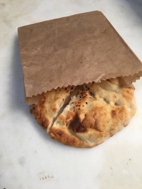 Pide veya susam ekmek arka plan 