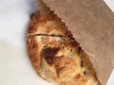 Pide veya susam ekmek arka plan 