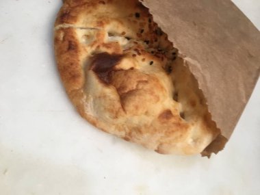 Pide veya susam ekmek arka plan 