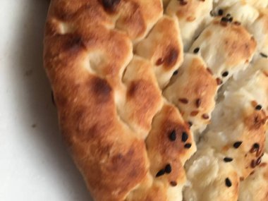 Pide veya susam ekmek arka plan 