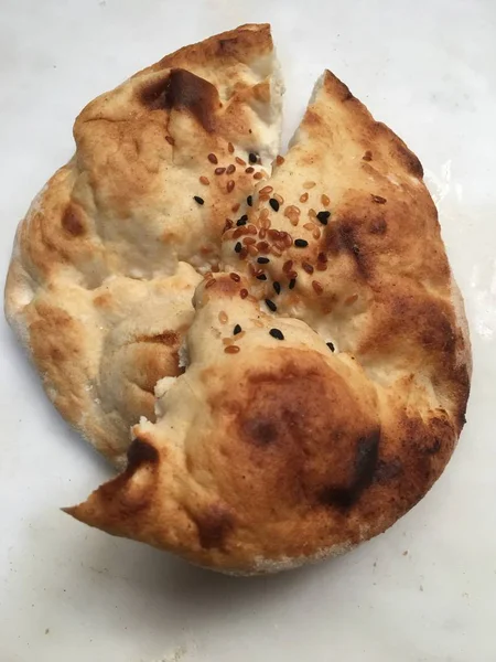 Pide veya susam ekmek arka plan 