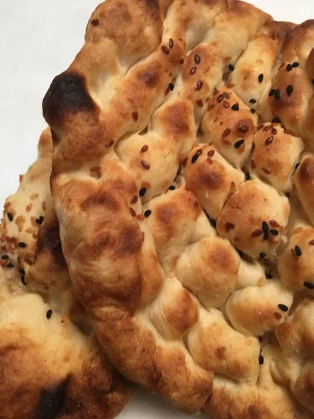 Pide veya susam ekmek arka plan 