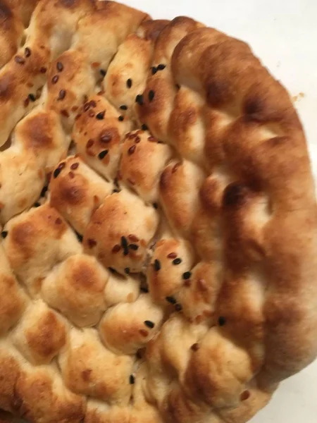 Pide veya susam ekmek arka plan 