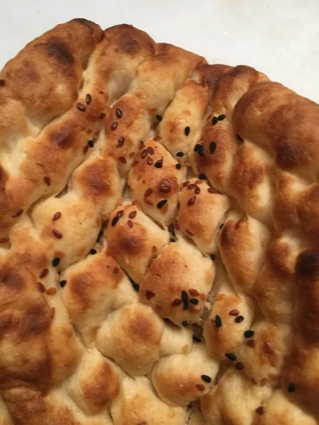 Pide veya susam ekmek arka plan 