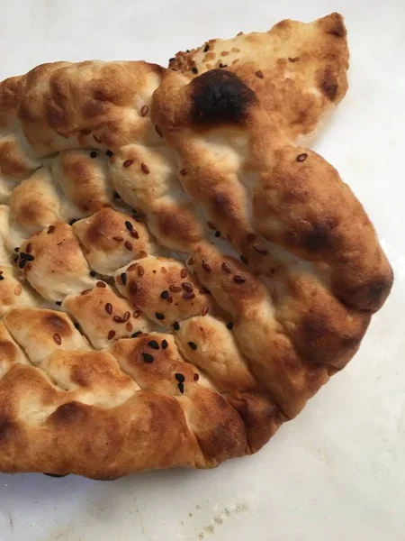 Pide veya susam ekmek arka plan 