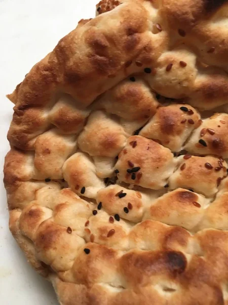 Pide veya susam ekmek arka plan 