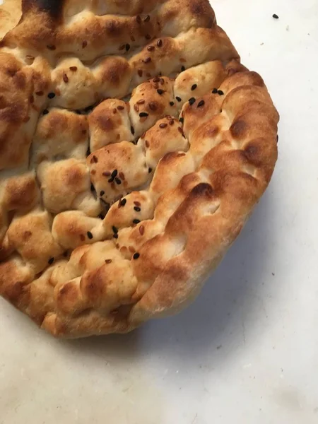 Pide veya susam ekmek arka plan 