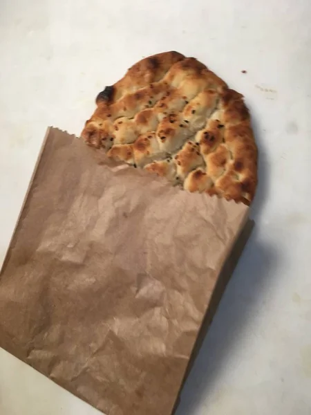 Піта або кунжутний хліб Фон — стокове фото