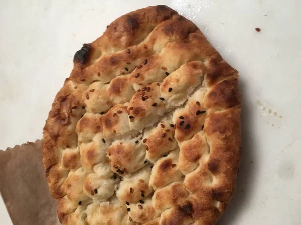 Pide veya susam ekmek arka plan 