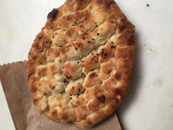 Pan de pita o sésamo Fondo — Foto de Stock