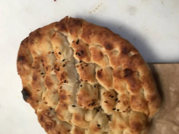 Pan de pita o sésamo Fondo — Foto de Stock